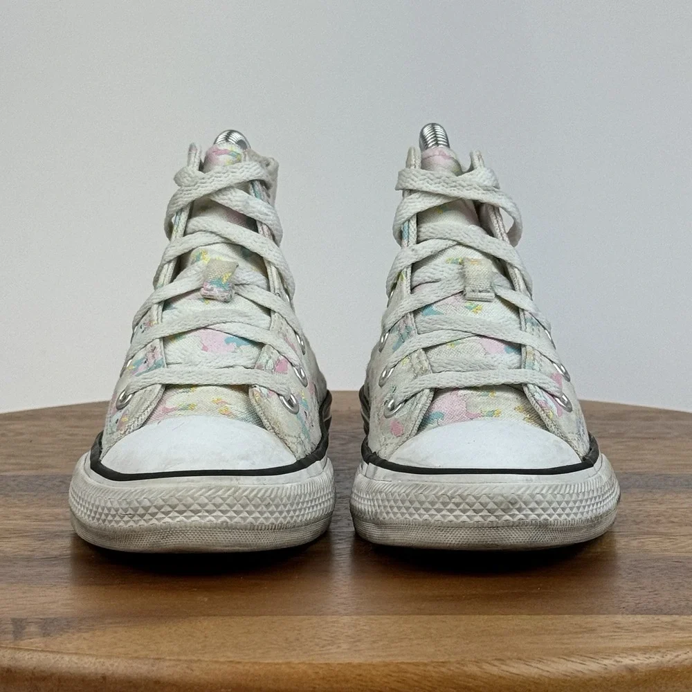 Big Kids Girls Converse Chuck All Star Unicorns Hi‎ Top Sneakers Shoes Size 1 Y
